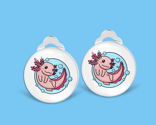 Axolotl Clip on Earrings