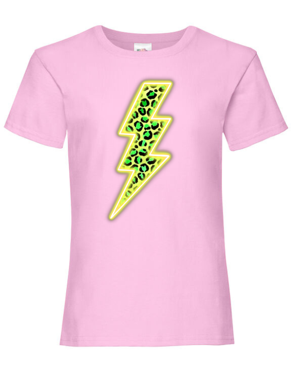 JJJ Pink & Yellow Lightning Tee