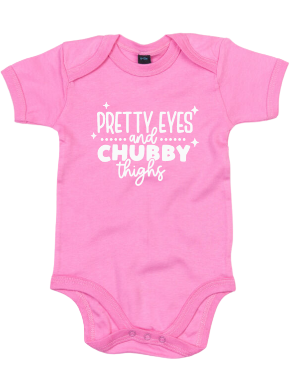 JJJ Pretty Eyes & Chubby Thighs Bodysuit