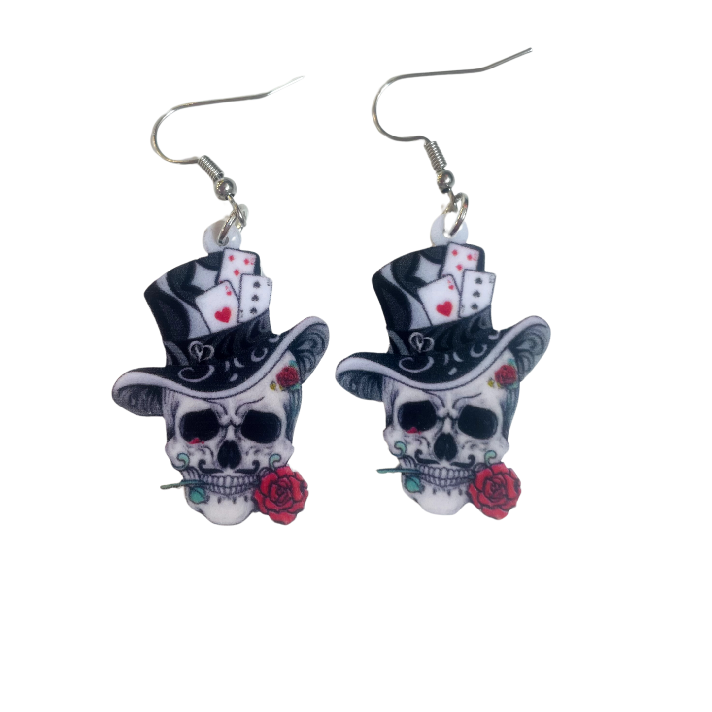 Skull & Rose Earrings