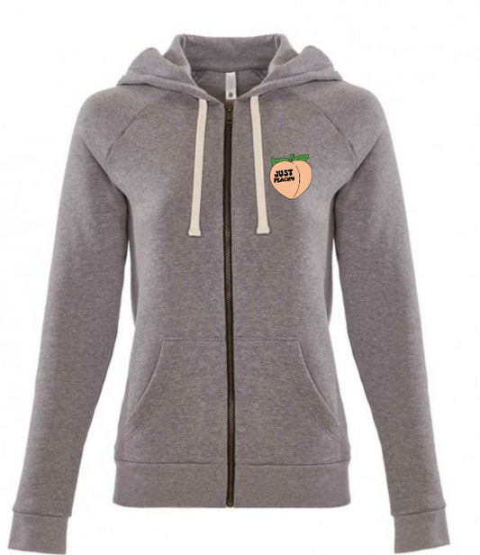 Just Peachy Zipped Hoodie