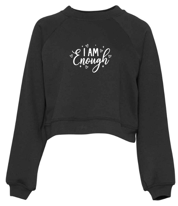 I Am Enough Super Soft Cropped Sweater