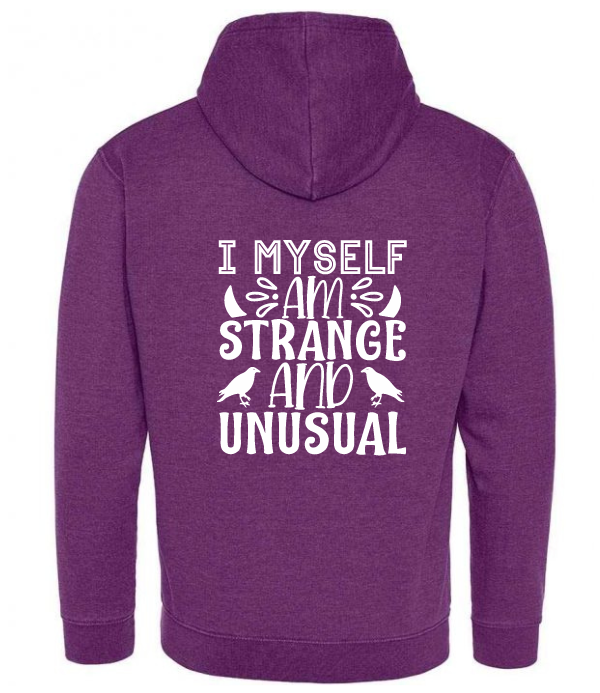 Strange & Unusual Back Print Hoodie