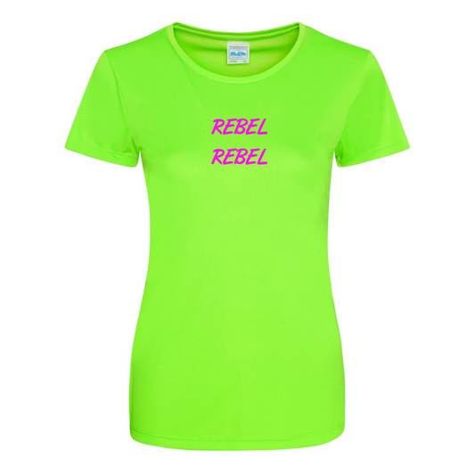 Rebel Rebel Neon Green Tee