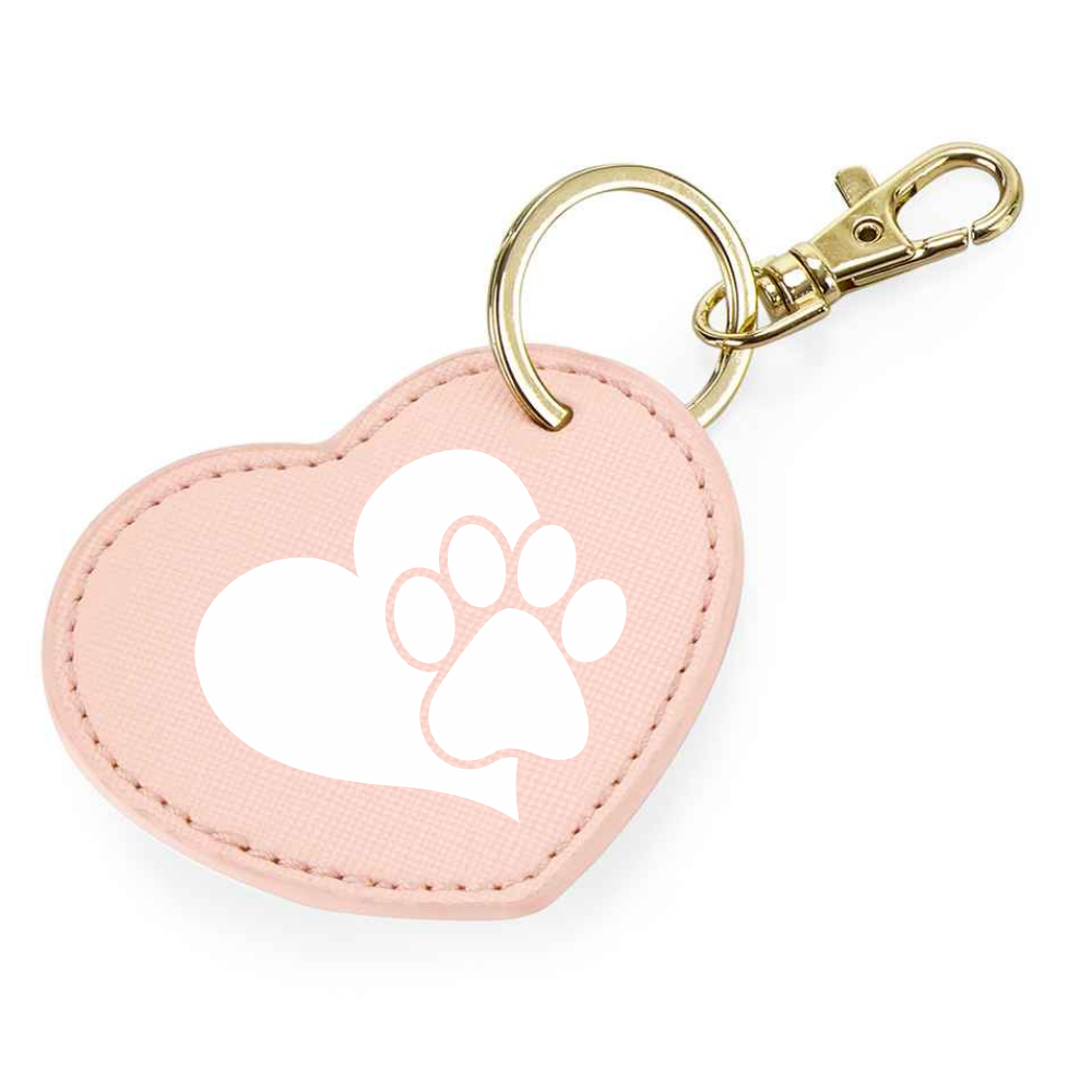 Paw Heart Keyring