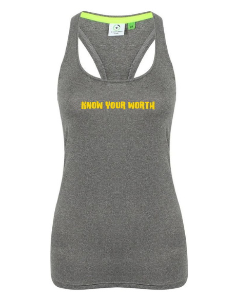 Know Your Worth Racer Back Vest