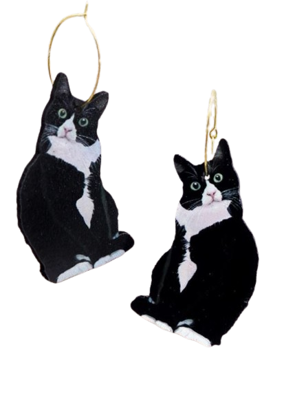 Curious Cat Earrings