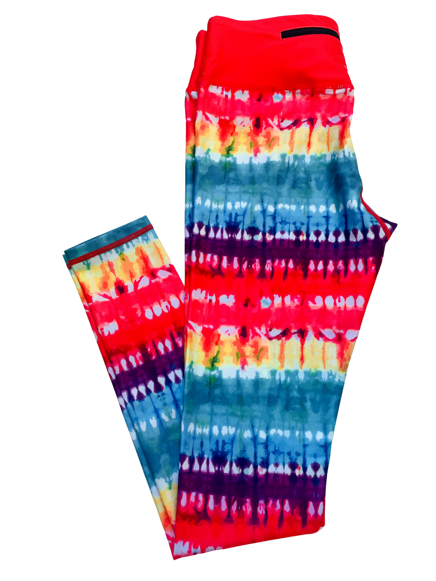 Red Band Tie Dye Active Leggings