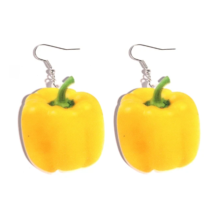 Yellow Pepper Earrings