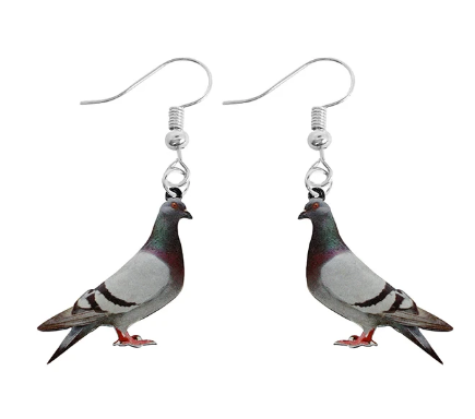 Pigeon Earrings