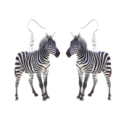 Zebra Earrings