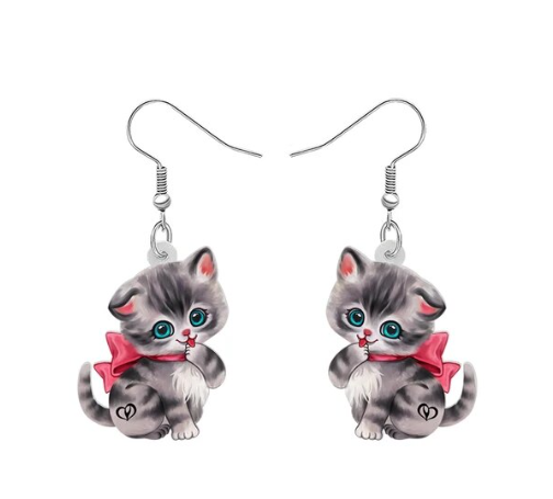 Kitten Earrings