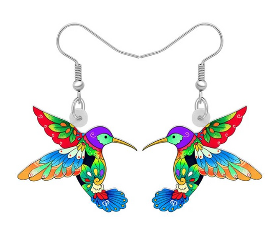 Colourful Bird Earrings