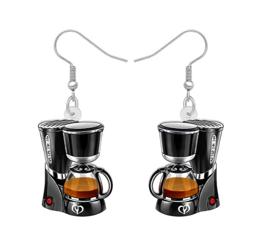 Coffee Machine Earrings