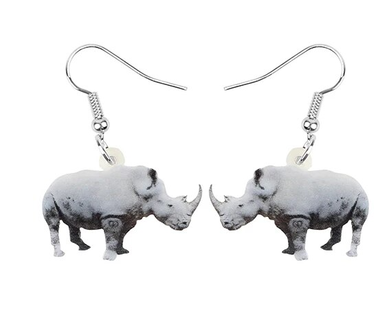 Rhino Earrings