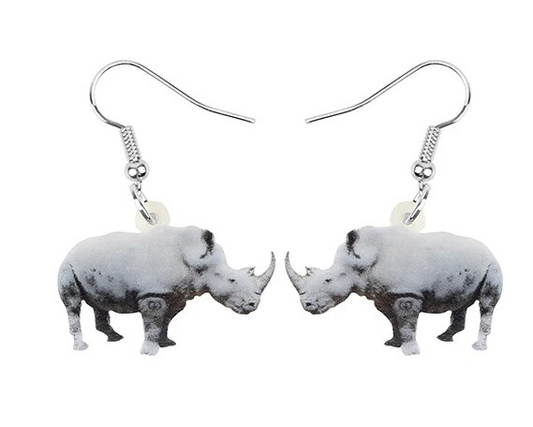 Rhino Earrings