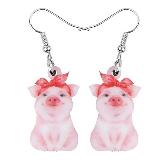 Pig Earrings