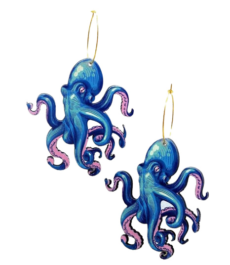 Octopus Earrings