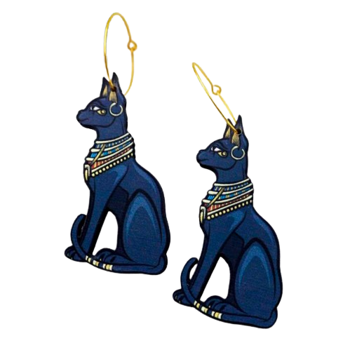 Egyptian Cat Earrings