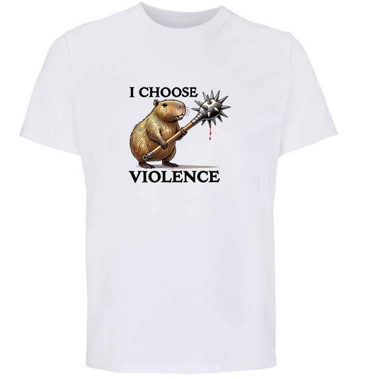 I Choose Violence Capybara Tee