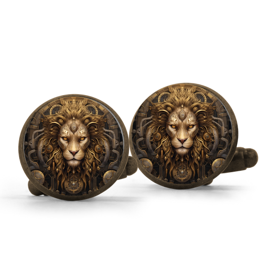 Steampunk Lion Cufflinks