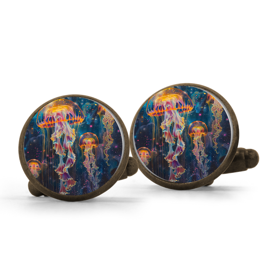 Golden Jellyfish Cufflinks