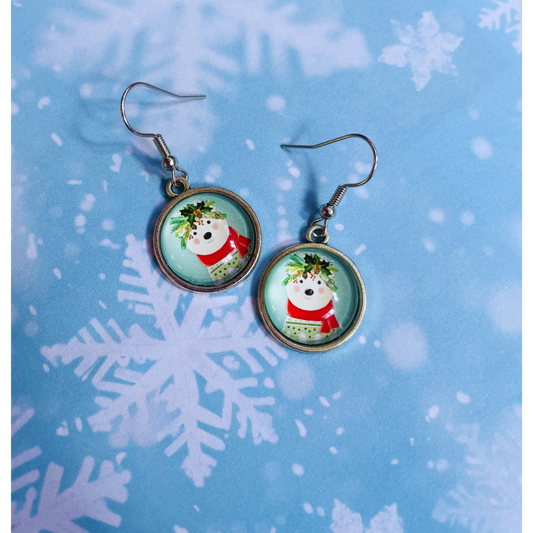 Festive Bear Earrings