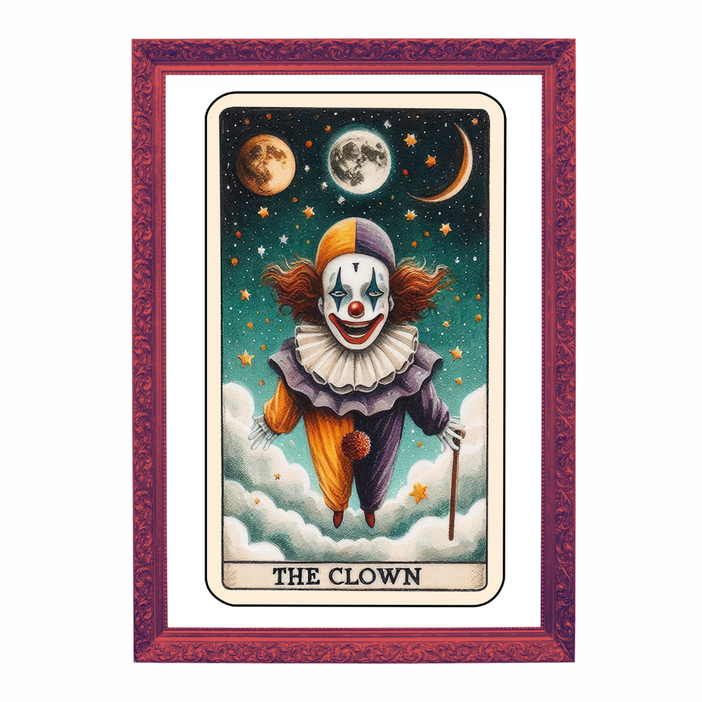 The Clown Tarot Card Art Print