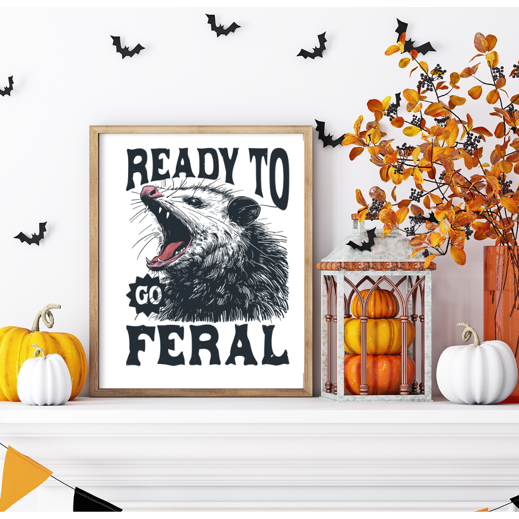 Ready To Go Feral Art Print