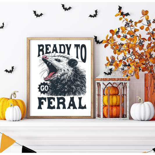 Ready To Go Feral Art Print