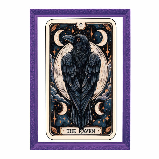 The Raven Tarot Card Art Print