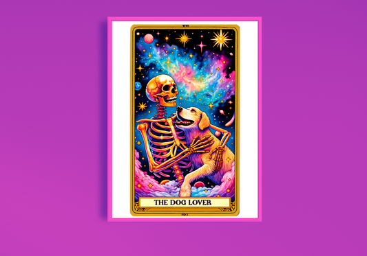 The Dog Lover Tarot Card Art Print