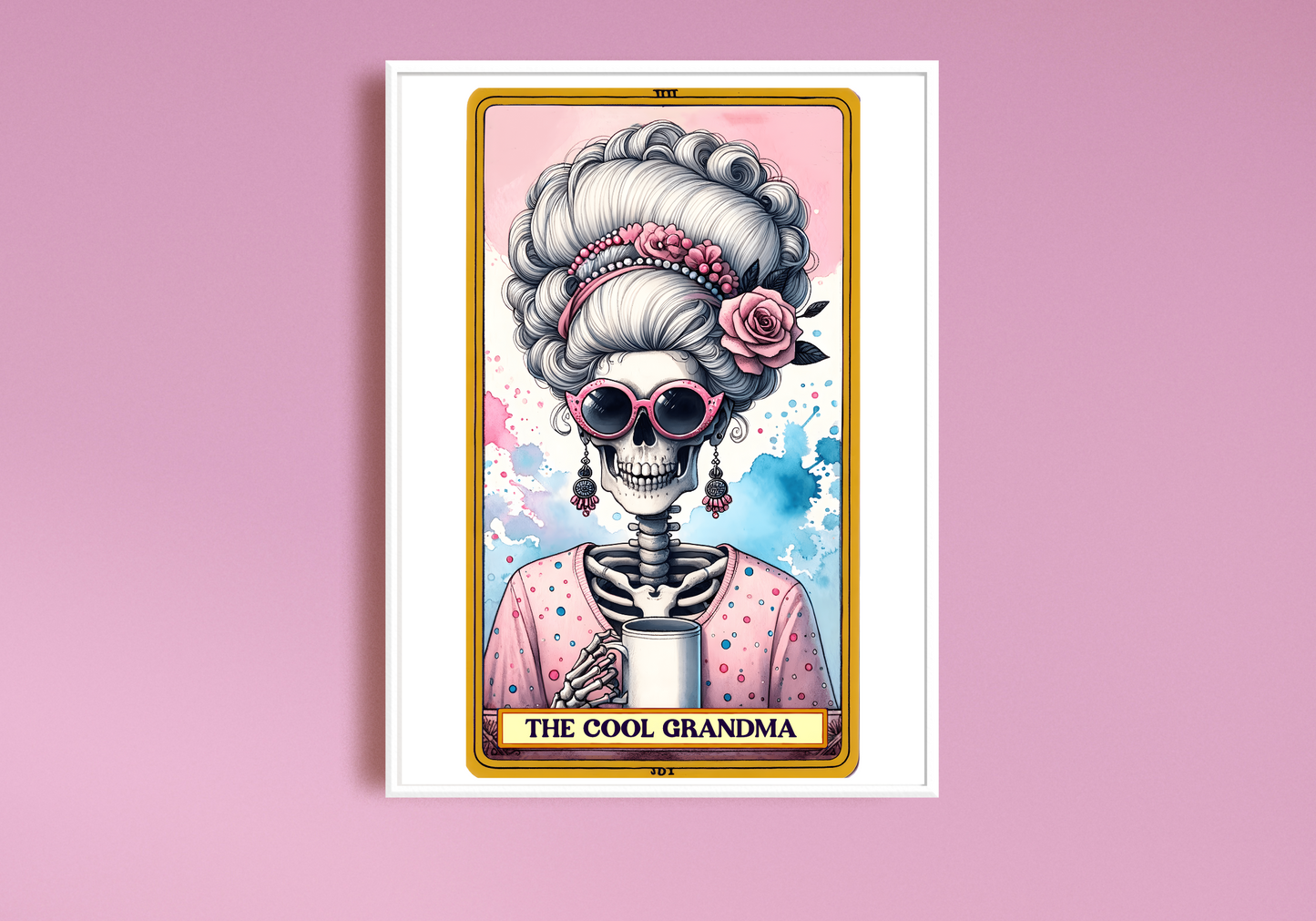 The Cool Grandma Tarot Card Art Print