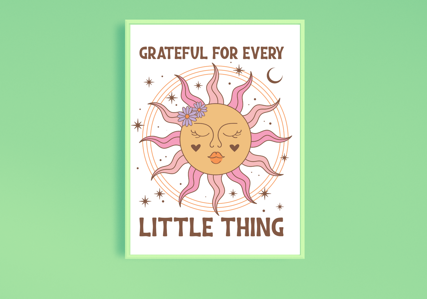 Grateful For Every Little Thing Art Print