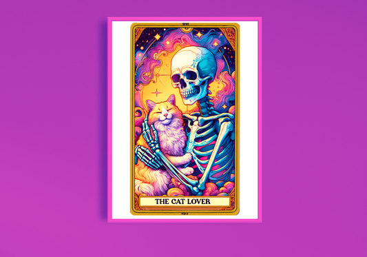 The Cat Lover Tarot Card Art Print