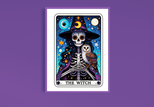 The Witch Tarot Card Art Print