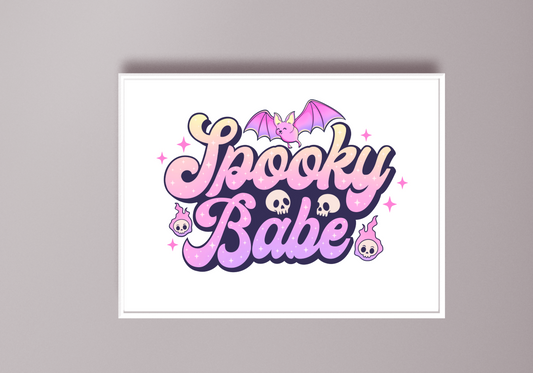 Spooky Babe Art Print