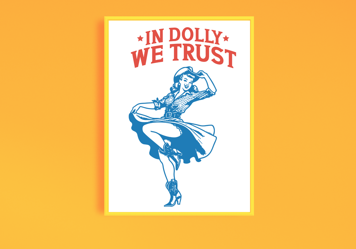 In Dolly We Trust Art Print