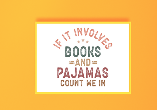 If It Involves Books.... Art Print