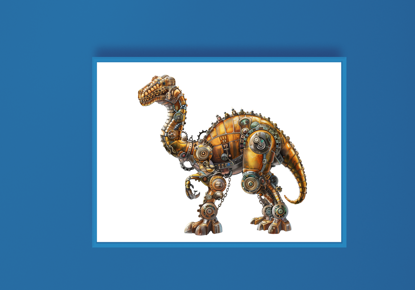 Steampunk Dinosaur D Art Print