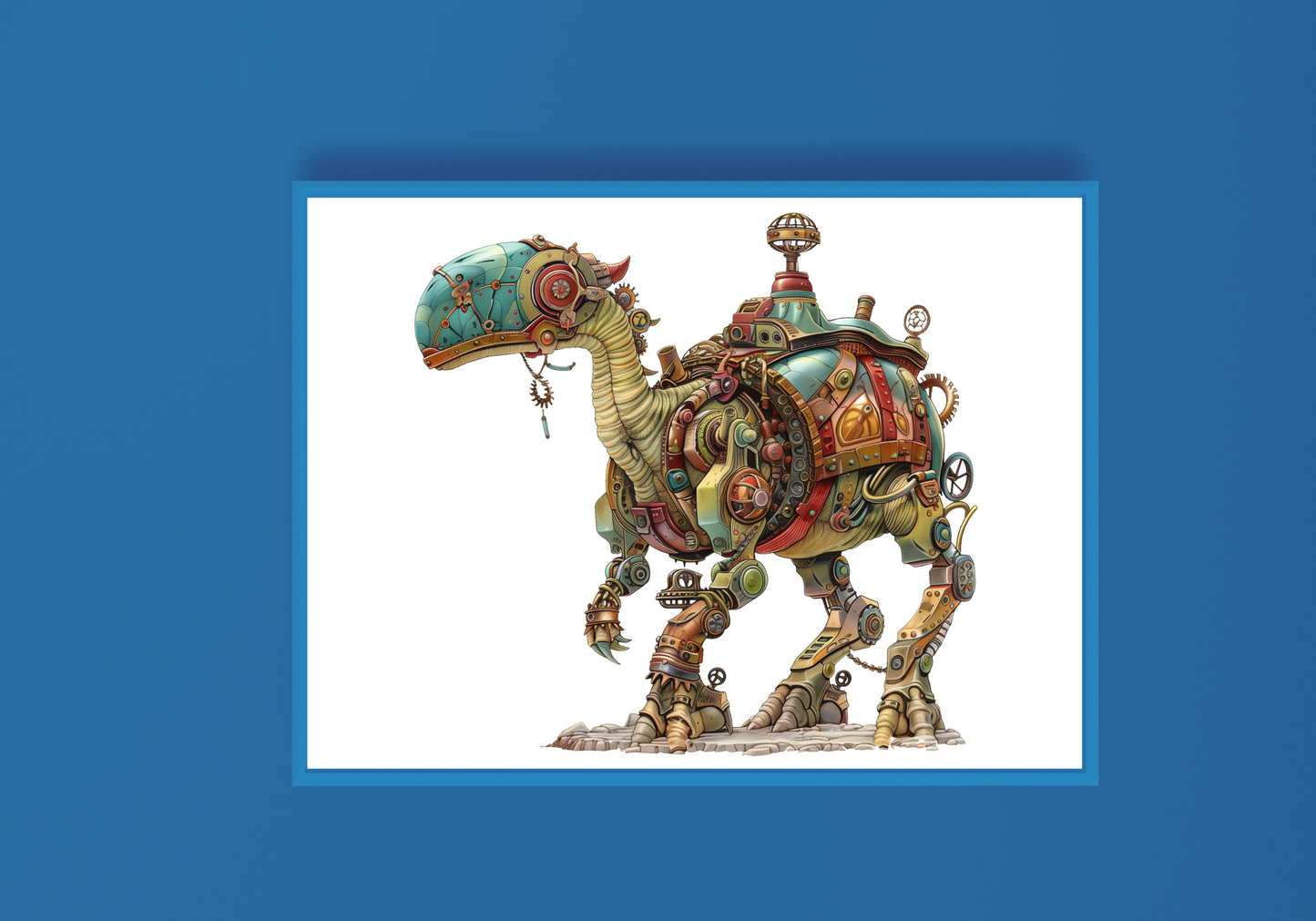 Steampunk Dinosaur G Art Print