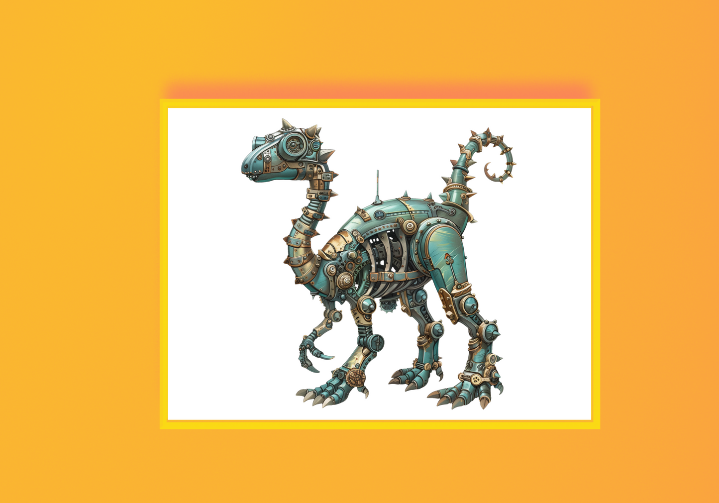 Steampunk Dinosaur A Art Print