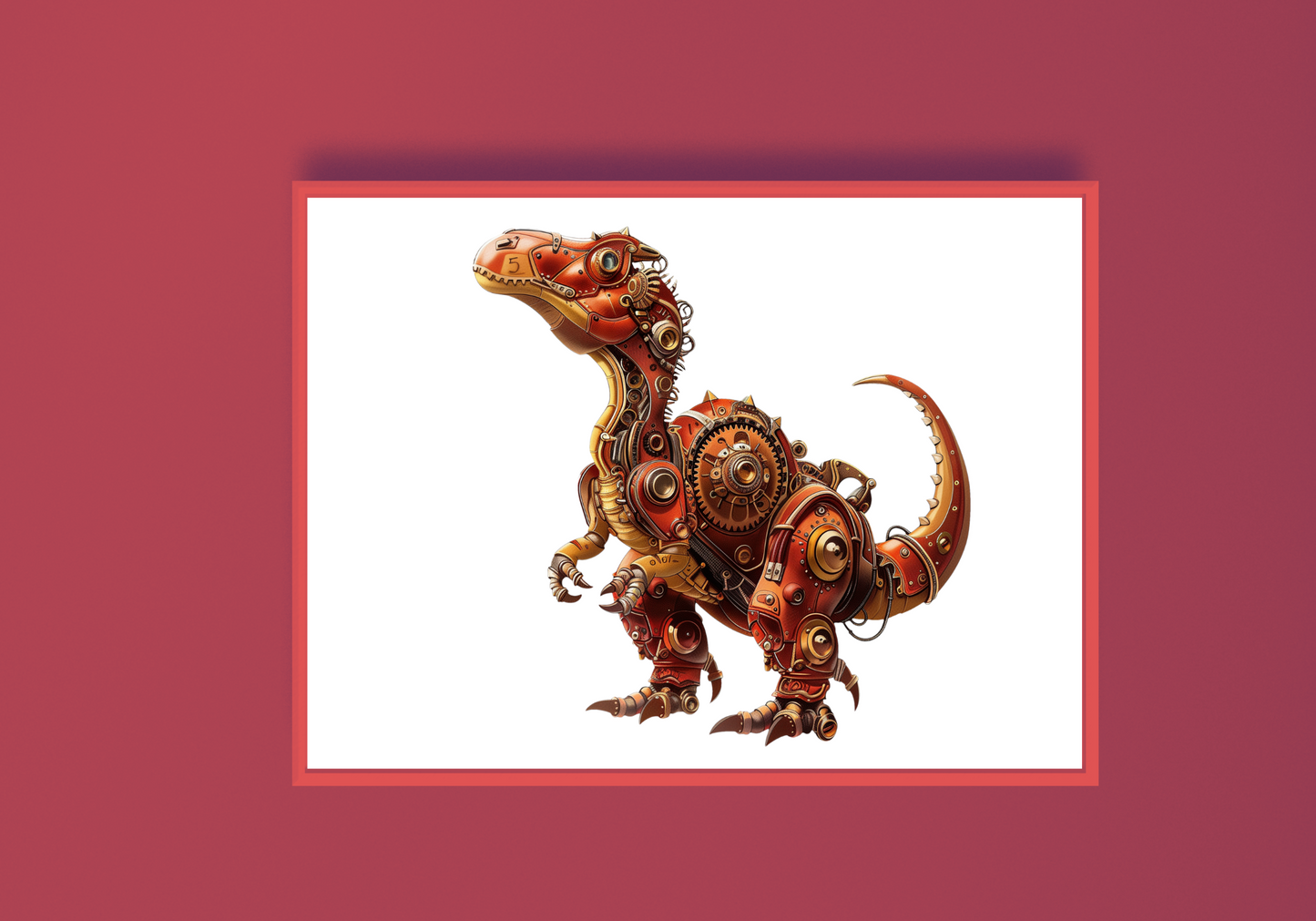 Steampunk Dinosaur M Print