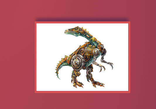 Steampunk Dinosaur L Print