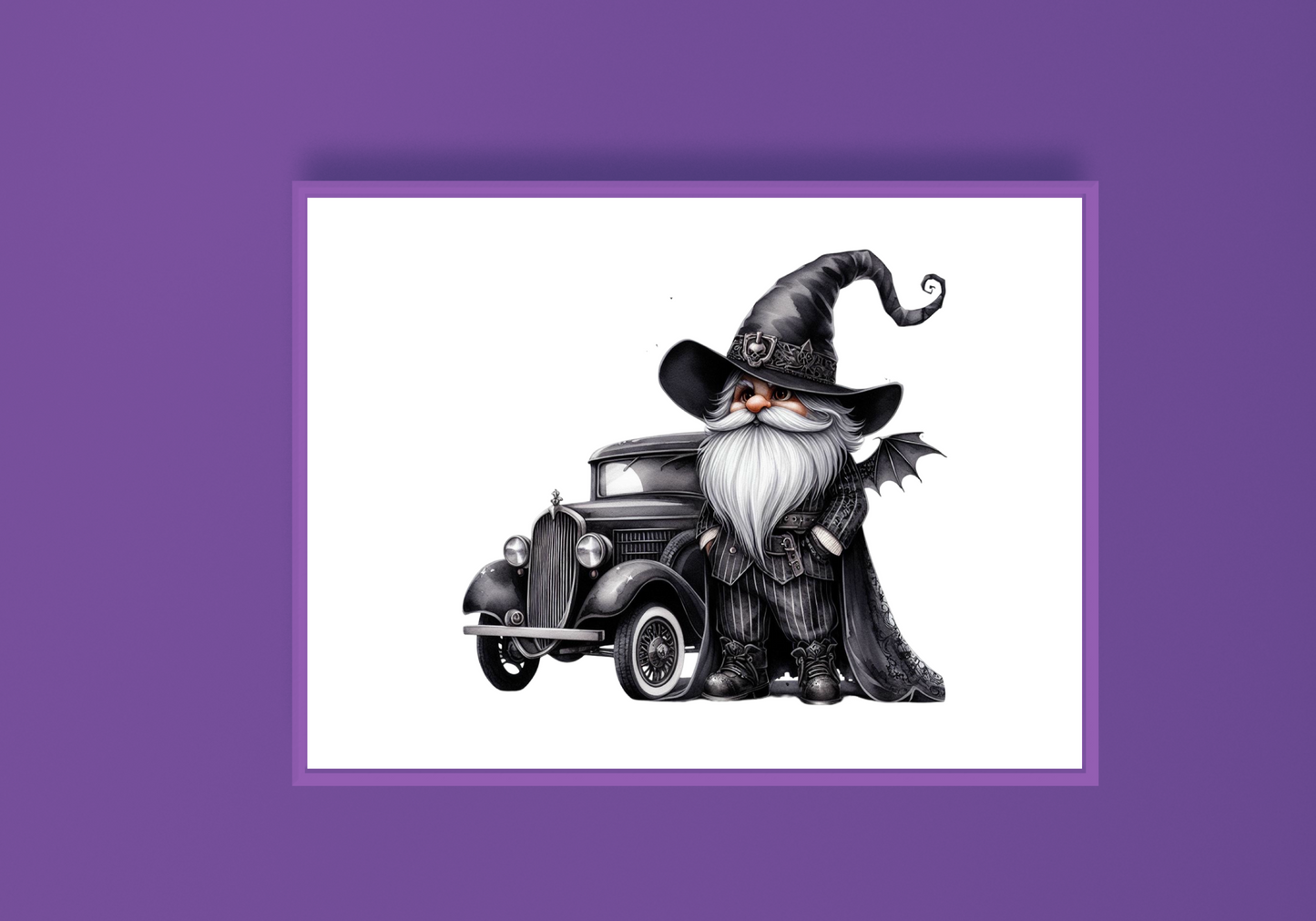 Gothic Gnome A Art Print