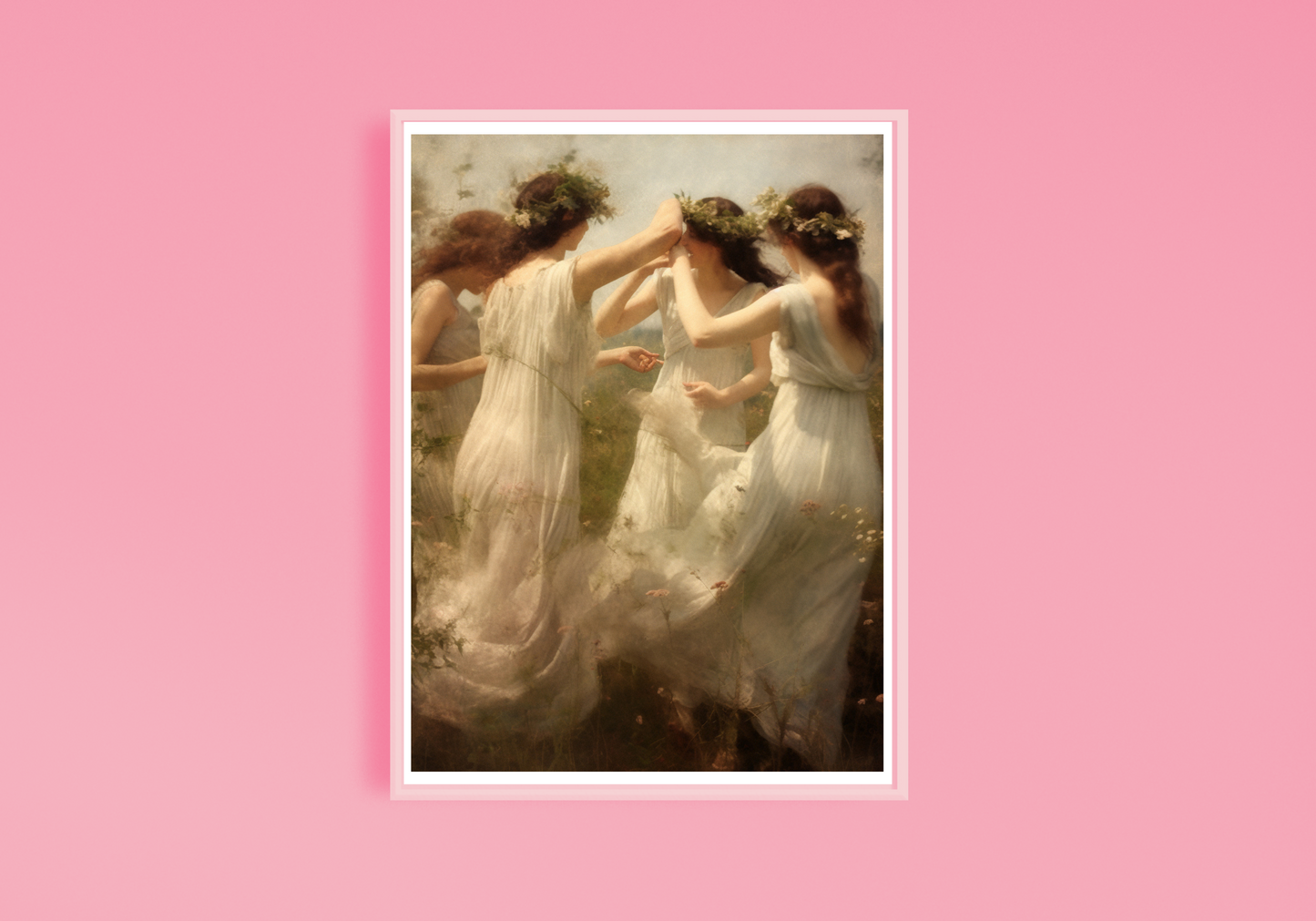 Whimsical Women C Art Print