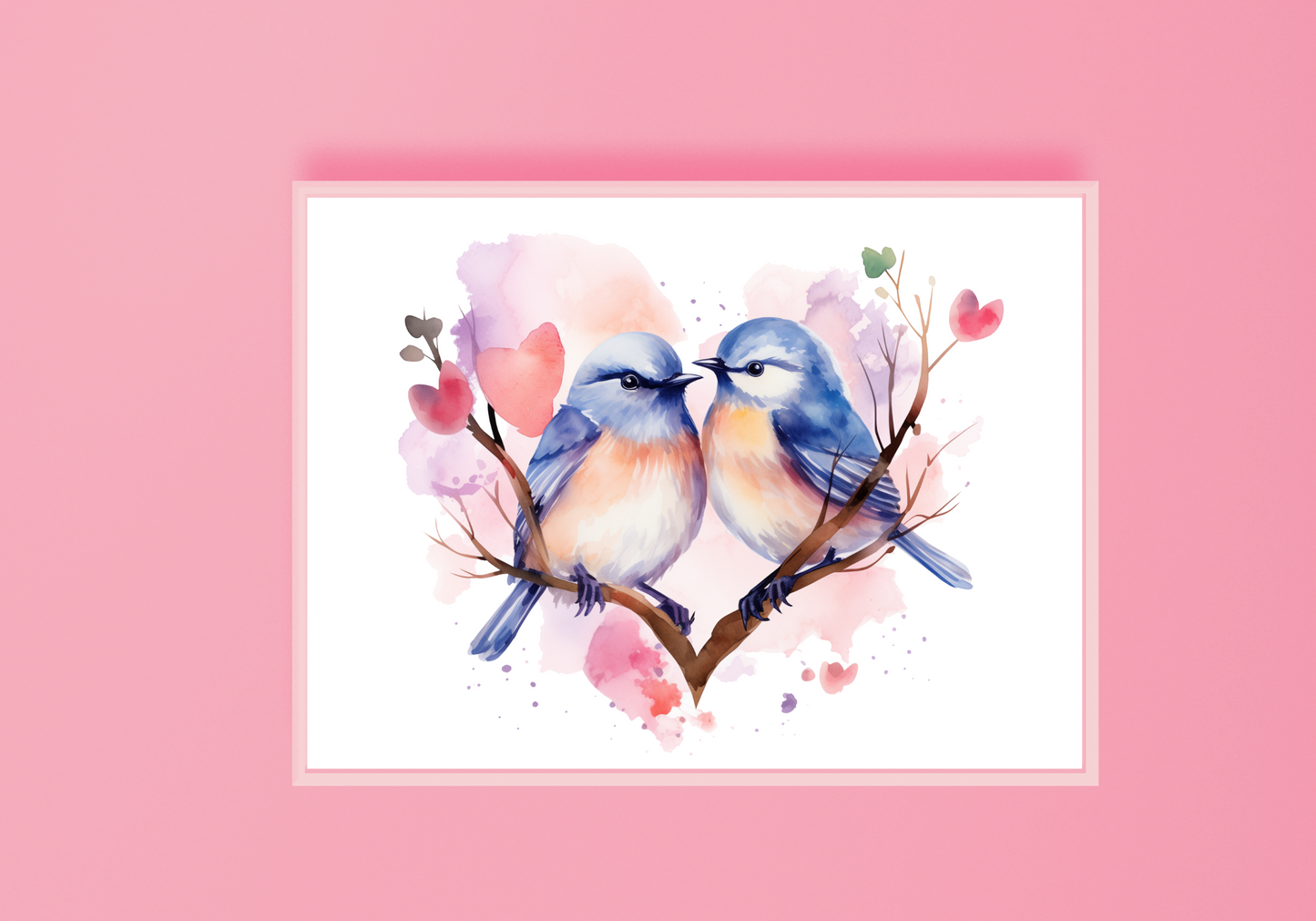 Lovebirds A Art Print