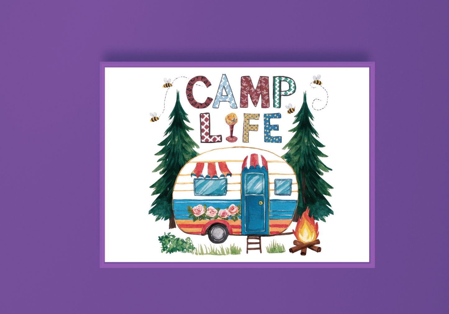 Camp Life Art Print