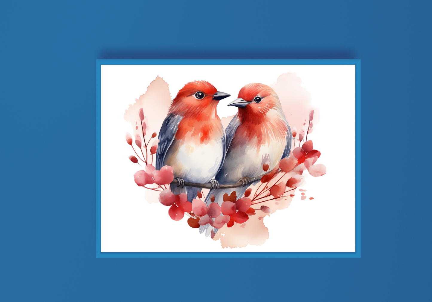 Lovebirds C Art Print