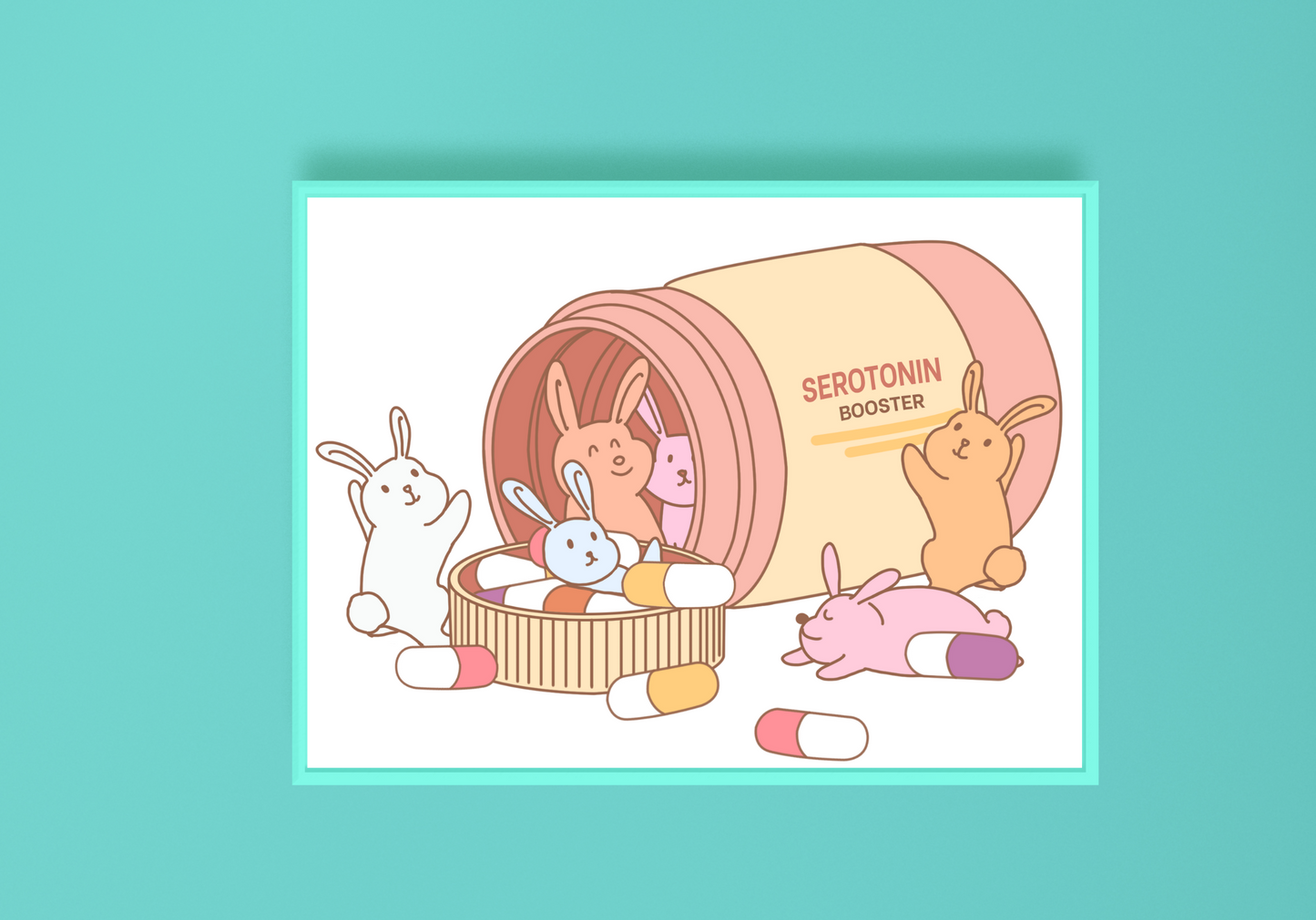 Serotonin Booster Art Print